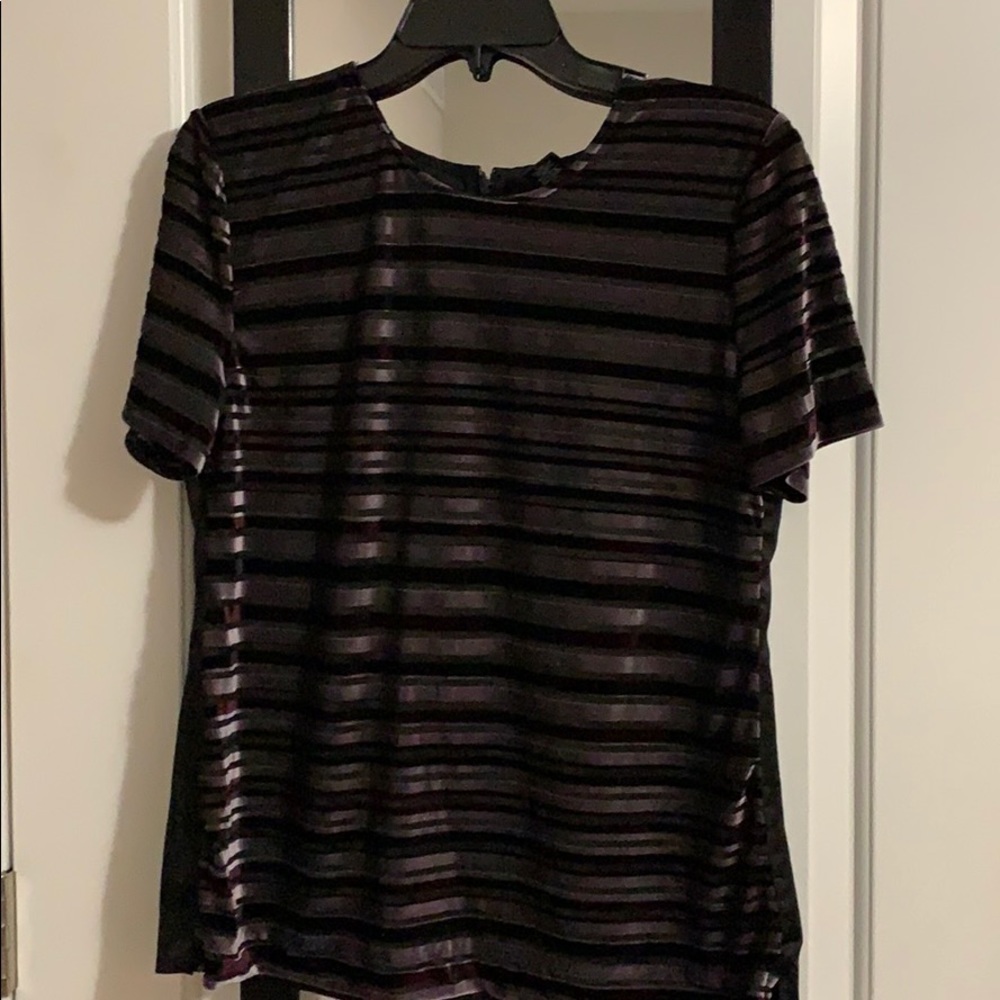 ANN TAYLOR VELVET SHIRT